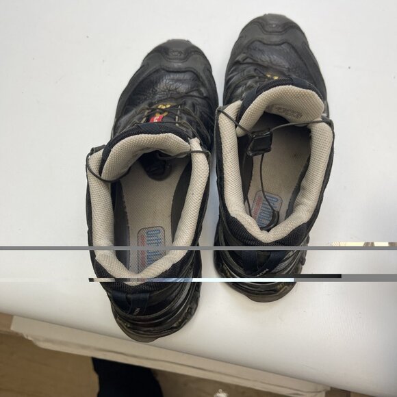 Salomon XA Pro 3D Triple Black Leather Trail Shoes Wom Sz 7.5 US Running Hiking - Picture 7 of 15